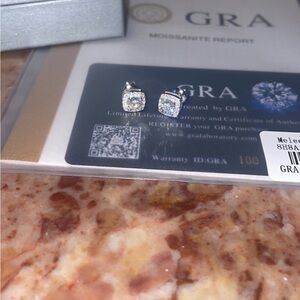 Moissanite stones vvs 3ct 925 sterling silver earrings